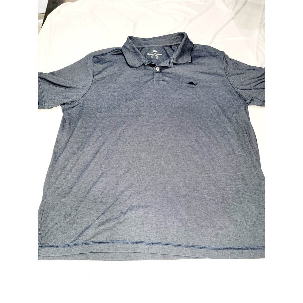 Tommy Bahama Playa Wave Polo Mens XXL/TTG Throne Blue Preppy Golf Short Sleeve